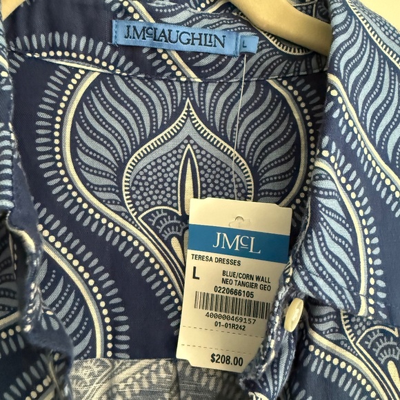 NWT J. McLaughlin Teresa Dress, Size L in Neo Tangier Geo - Picture 7 of 7